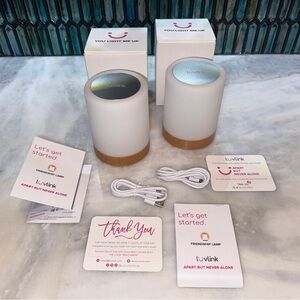 LuvLink Friendship Lamps V2 Set of 2 Open Box Like New Valentine Gift